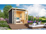 Karibu Gartenhaus Stockach 2 terragrau