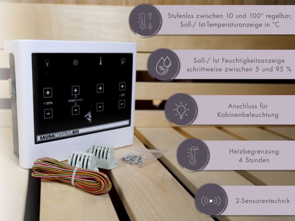Gratis Karibu Bio-Kombiofen 9,0 kW externe Steuerung Easy und Steine im Wert von 879 EUR