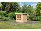 Karibu Gartenhaus Kandern 1 natur 28 mm