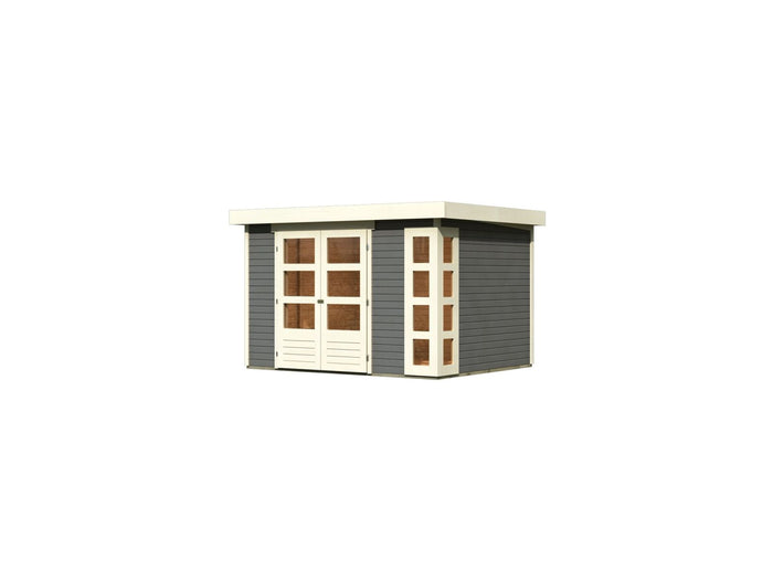 Karibu Gartenhaus Kerko 5 terragrau 19 mm