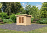 Karibu Gartenhaus Kandern 2 natur 28 mm
