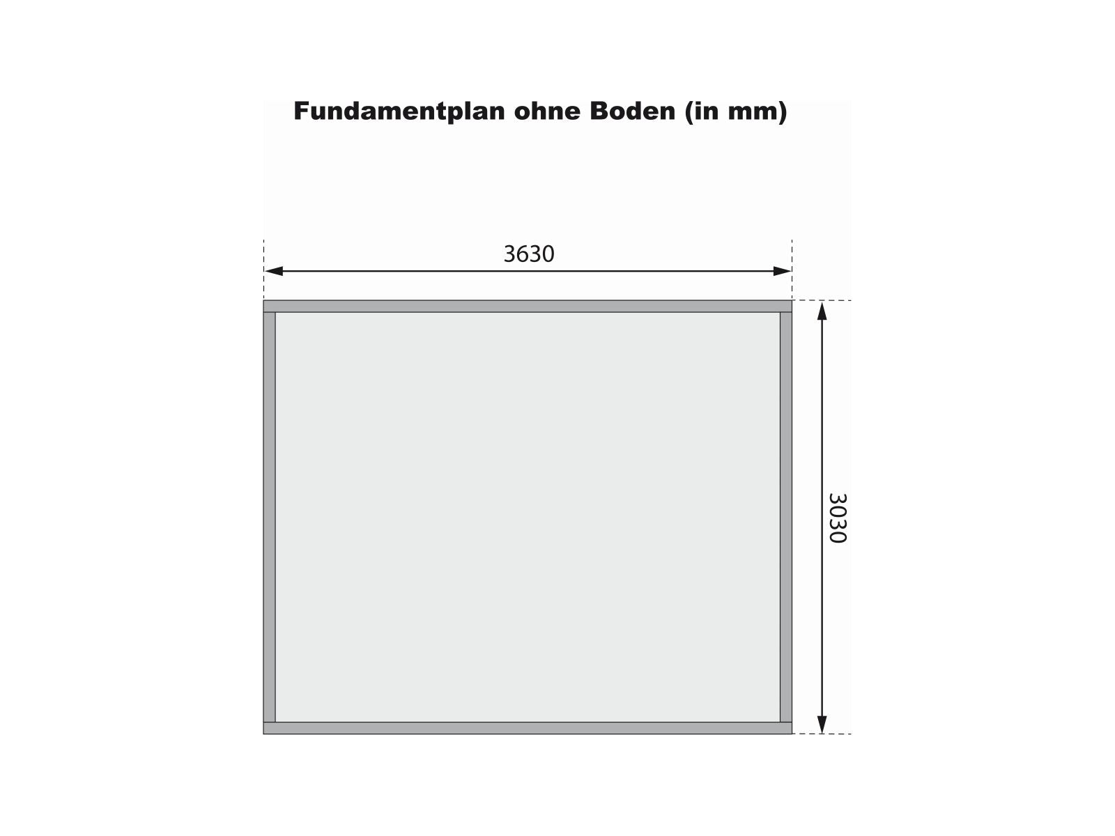 Karibu Gartenhaus Northeim 4 terragrau mit Anbaudach 3 m inkl. Rückwand