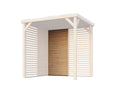 Karibu Cubeco Pavillon Seitenwand, halb, natur