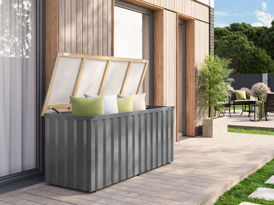 Karibu Metallbox Indium 3, Graualuminium