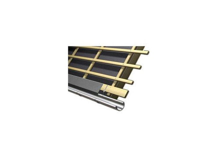 Aluminium Rinneneinhang 200 cm, Typ 8 für Dachtraufe/Dachrinne anthrazit-grau - 11 Stück