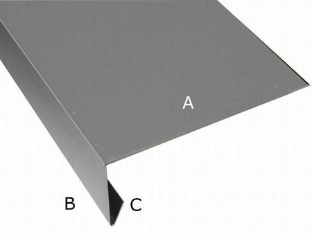 Aluminium Winkelprofil 200 cm für Giebelbretter 4 Stück