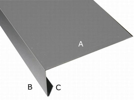 Aluminium Winkelprofil 200 cm für Giebelbretter 10 Stück
