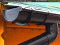 Dachrinnen Set RG 100 anthrazit 800 cm Carport und Gartenhaus