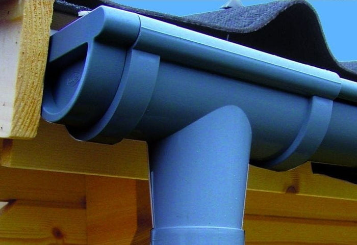 Dachrinnen Set RG 80 anthrazit 8x170 cm 8-Eck-Kota