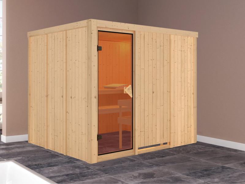 Gobin - Karibu Sauna ohne Ofen - ohne Dachkranz -