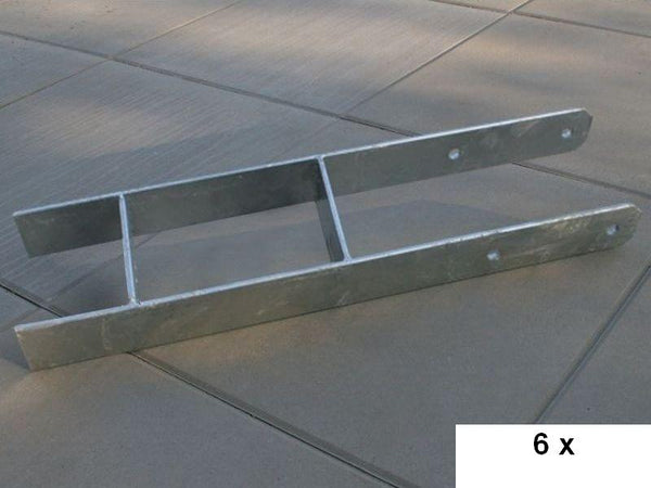 Gratis Karibu H-Pfostenanker 9 x 9 x 60 cm 6 Stück im Wert von 179,94 EUR