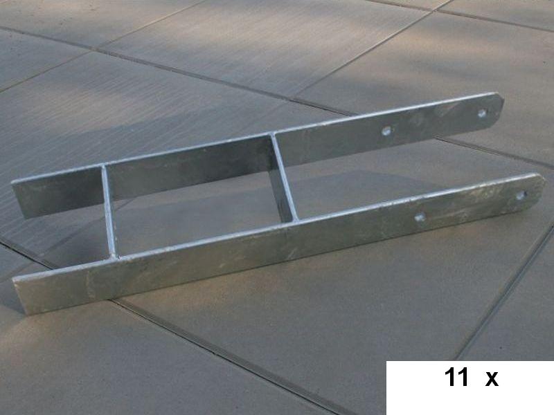 Gratis Karibu H-Pfostenanker 9 x 9 x 60 cm 11 Stück im Wert von 329,89 EUR