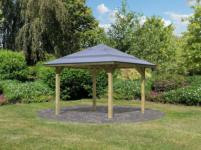 Karibu 4-Eck Pavillon Classic Bergen 1 kdi
