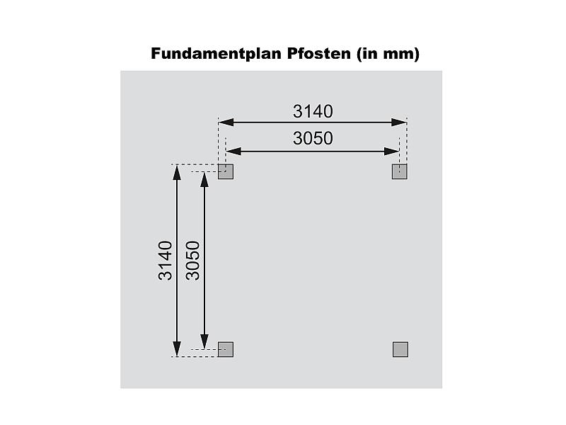 Karibu 4-Eck Pavillon Eco Granada