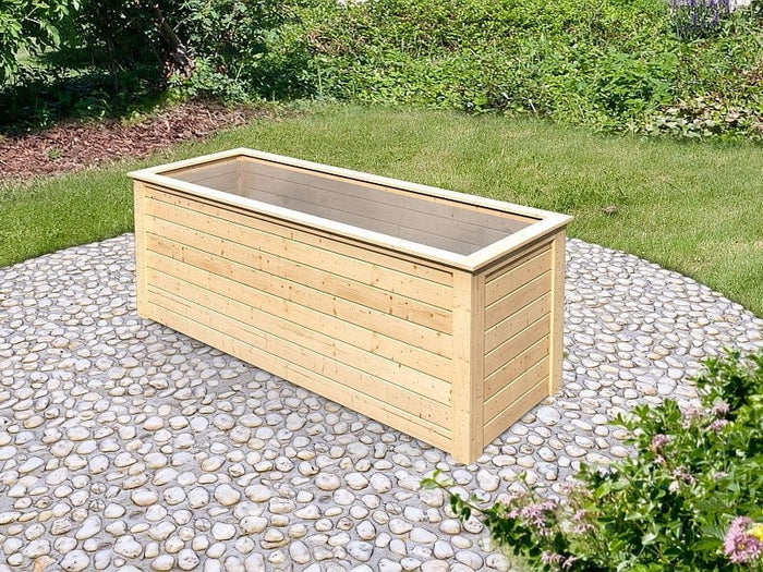Karibu Aktionshochbeet Sunny, natur 28 mm