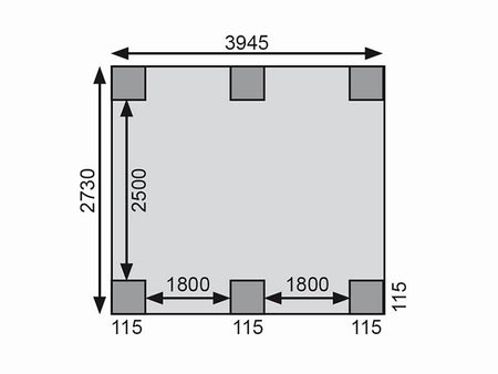 Karibu Carport Classic Doppel 1 ohne Einfahrtsbogen kdi
