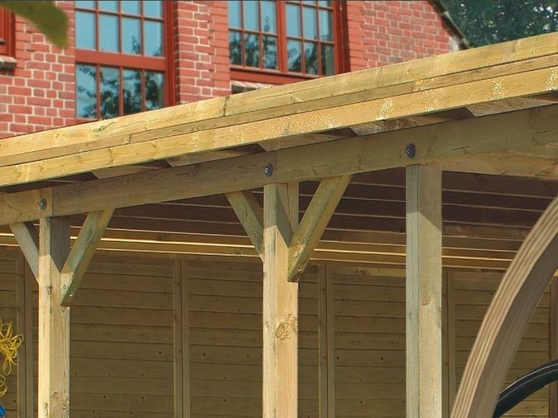 Karibu Carport Classic Doppel 2 ohne Einfahrtsbogen kdi