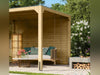 Karibu Cubus Pavillon Seitenwand natur