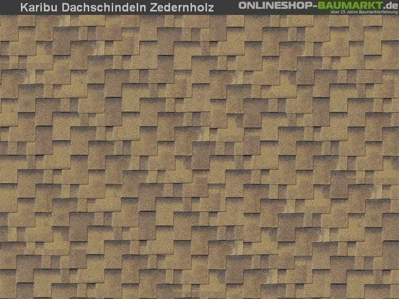 Karibu Dachschindeln Asymetrisch Zedernholz 10 Pakete