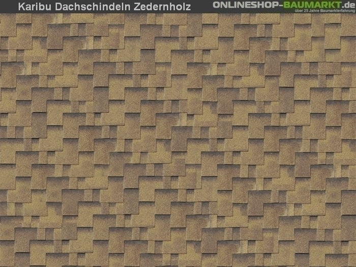 Karibu Dachschindeln Asymetrisch Zedernholz 12 Pakete