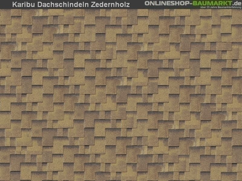 Karibu Dachschindeln Asymetrisch Zedernholz 15 Pakete