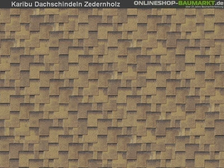 Karibu Dachschindeln Asymetrisch Zedernholz 8 Pakete