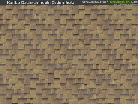 Karibu Dachschindeln Asymetrisch Zedernholz 9 Pakete