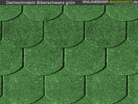 Karibu Dachschindeln Biberschwanz grün 21 Pakete