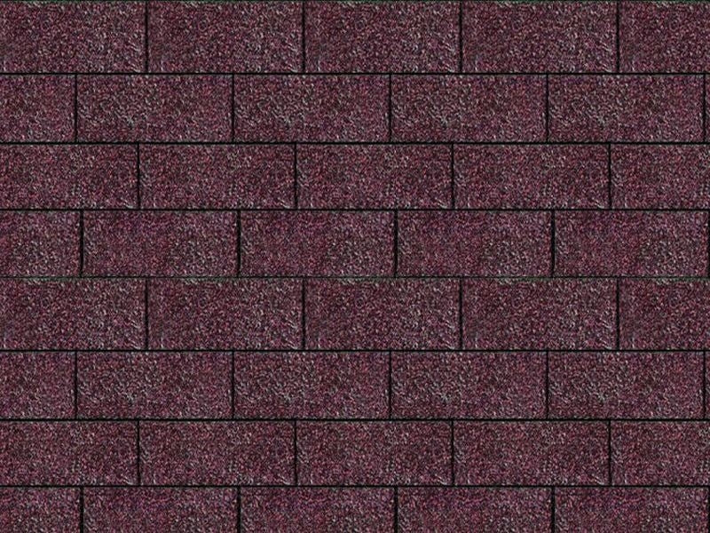 Karibu Dachschindeln Rechteck dunkelrot 13  Pakete