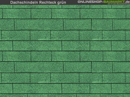 Karibu Dachschindeln Rechteck grün 21 Pakete