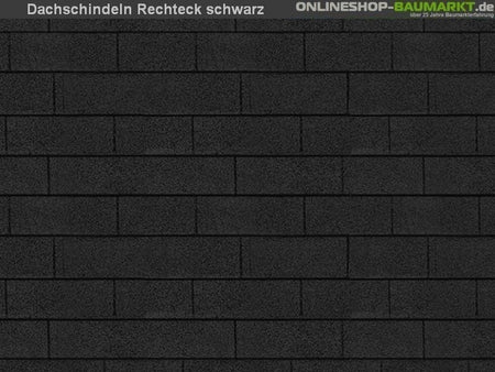 Karibu Dachschindeln Rechteck schwarz 1 Paket