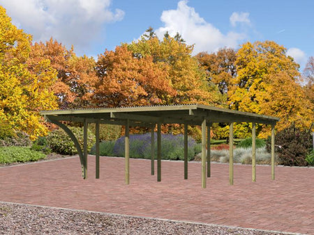 Karibu Doppelcarport ECO 2 Variante B kdi