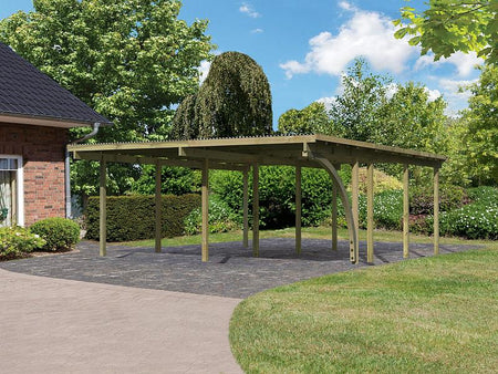Karibu Doppelcarport ECO 2 Variante B kdi