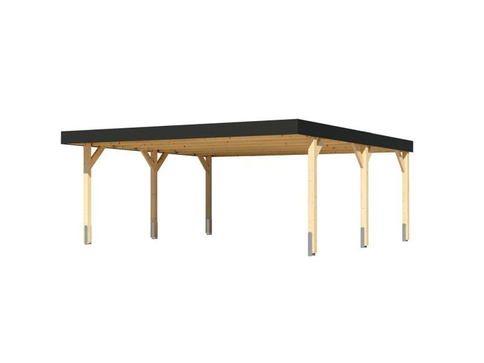 Karibu Doppelcarport Leimholz 1