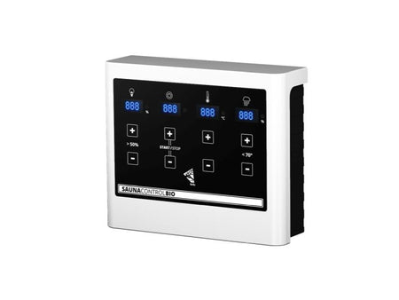 Karibu Fasssauna 3 inkl. 9 kW Bioofen externe Steuerung - 38 mm mit Vorraum