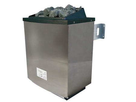 Karibu Fasssauna 3 inkl. 9 kW Ofen externe Steuerung - 38 mm mit Vorraum
