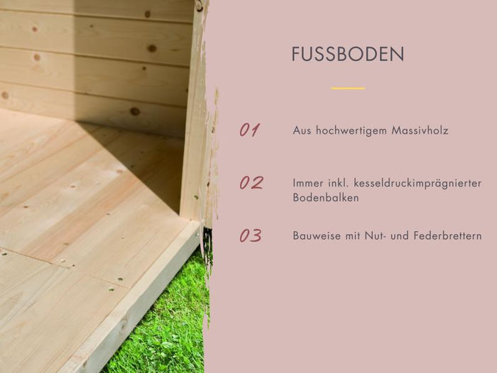 Karibu Fasssauna  Asymmetrisch 1, ohne Saunaofen