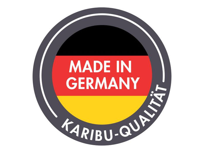 Karibu Fasssauna Asymmetrisch 3, inkl. 9 kW Ofen externe Steuerung
