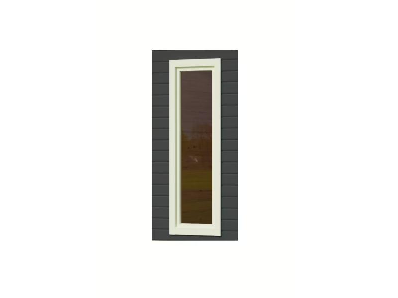 Karibu Fenster feststehend, 38 mm, elfenbeinweiß - Zum Selbsteinbau