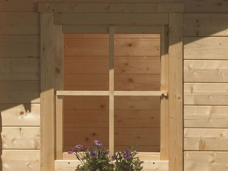 Karibu Fenster für 38 mm | natur | Dreh-/ Kipp - zum Selbsteinbau