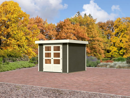 Karibu Gartenhaus Askola 3,5 terragrau 19 mm