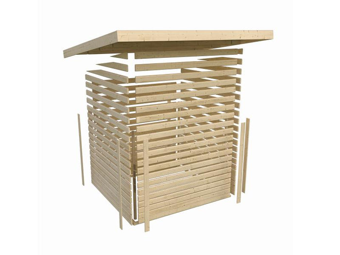 Karibu Gartenhaus Askola 4 natur 19 mm