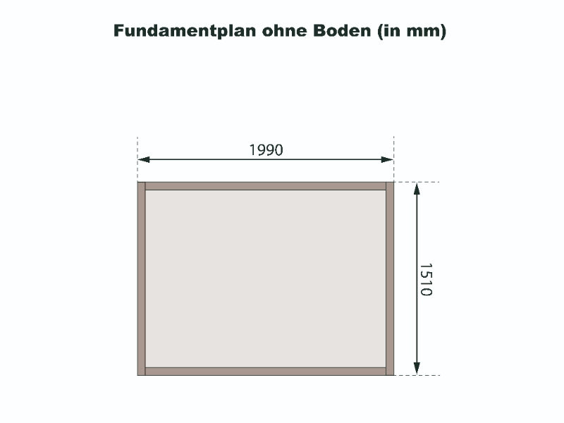 Karibu Gartenhaus Glücksburg 2 terragrau 19 mm