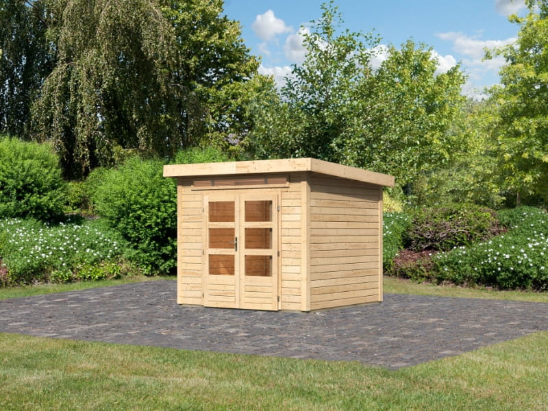 Karibu Gartenhaus Kandern 3 natur 28 mm