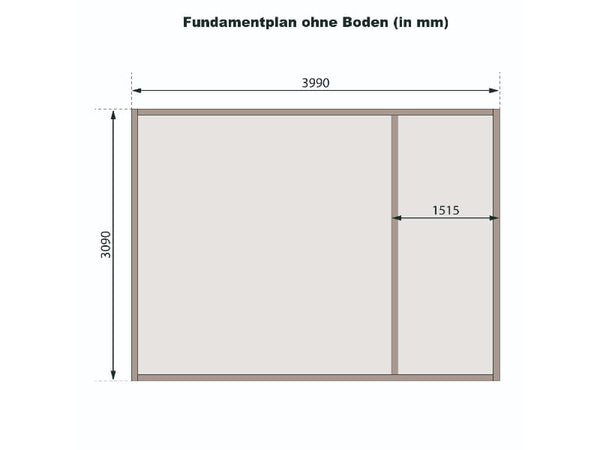 Karibu Gartenhaus Lagor 1 38 mm 2-Raum-Haus