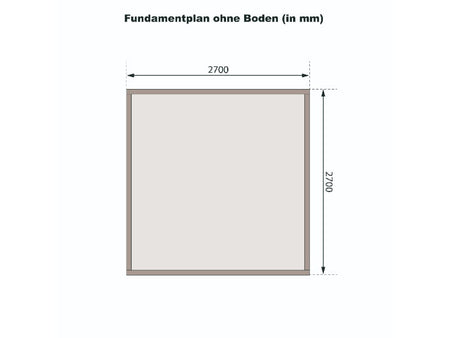 Karibu Gartenhaus Qubic 2 terragrau