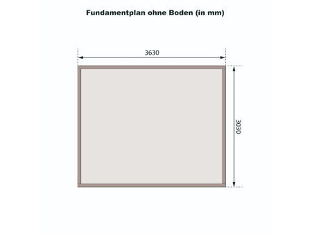 Karibu Gartenhaus Radeburg 2 terragrau 38 mm mit Anbaudach 3,3 m