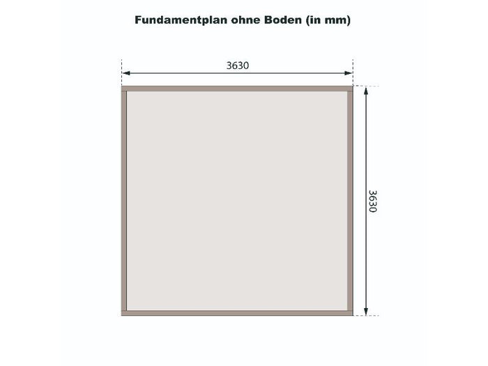 Karibu Gartenhaus Radeburg 3 terragrau mit Anbaudach 3,3 m und Rückwand