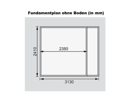 Karibu Gartenhaus Retola 4 inkl. Anbauschrank