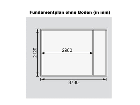 Karibu Gartenhaus Retola 5 inkl. Anbauschrank